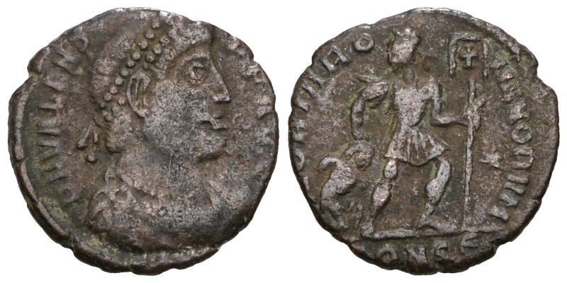 🔥RARE*UNPUBLISHED-VALENS-364-378 AD-15mm/2.29g-F-RIC IX 16 VAR-CONSE-CROSS