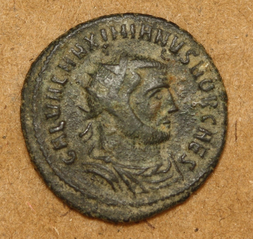 Maximianus AE Antoninianus Concordia Militum Jupiter Victory Unlisted in RIC