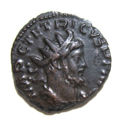 GALLIC EMPERORS. TETRICUS I, 271-274 AD. AE ANTONINIANUS, PAX REVERSE. COLOGNE.