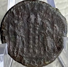 2 Roman Soldiers Ancient Roman Coin 330AD-336AD Constantius II Gloria Exercitas