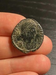 Ancient Roman Nummus of the Emperor Constantius II (353-355 CE)