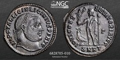 LICINIUS I. Certified NGC Ch AU. Ancient Roman coin HERACLIA 308 – 324 AD. A1161