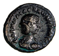 Authentic Roman Coin Salonina. Tetradrachm. RY 14 = 266/7 AD. Alexandria. Egypt.