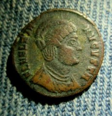 RARE & FINE ANCIENT HELENA ROMAN COIN 324-326 A.D., WIFE OF CONSTANTINE # 294