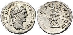 Caracalla, 198-217. Silver Denarius, 18 mm, 3.35 g, 12 h, Rome, 213 AD