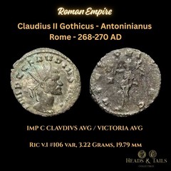 ROMAN EMPIRE – CLAUDIUS II (268-270 AD) – ANTONINIANUS – ROME – RIC V.1 106