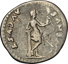 Julia Titi. Augusta, AD 79-90 AR Denarius RARE ISSUE 19mm 3.17g PROV: 09/1999