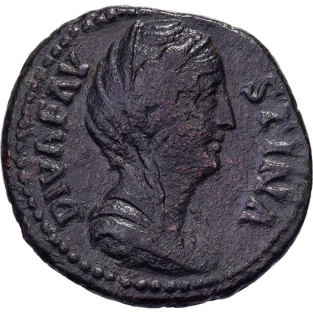 [#981202] Diva Faustina I, Dupondius/As, 141, Rome, Bronze, AU, RIC:1159, b
