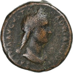 [#1506771] Sabina, Dupondius/As, 133-135, Rome, Bronze, VF, RIC:2557