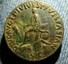 Excellent Titus AE Sestertius Ancient Roman Bronze Coin 79-81 AD, 34 mm # 206