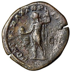Severus Alexander Sestertius “Emperor with Spear & Globe” Rome