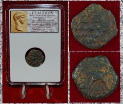 Ancient Roman Empire Coin CLAUDIUS Judaea Mint By Antoninus Felix Jerusalem Mint