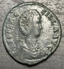 Roman 21 coin of Empress Aelia Flaccilla VF mother of EMP Arcadius and Honorius