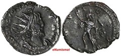 Roman Empire – Victorinus 269-271 AD AE Antoninianus “INIVCTVS Sol Walking,Star