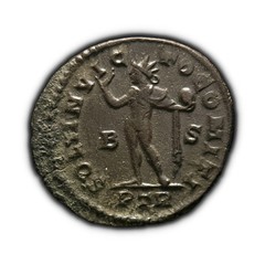 ROME. 315, Æ Nummus – Constantine I, SOLI INVICTO COMITI, Trier, PTR B-S w/o IMP