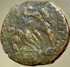 Ancient Roman Coin Battle Scene 348-350 AD Emperor Constantius II Fel Temp