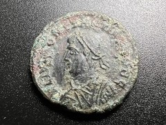 Ancient Roman Constantius II AE3 Coin Heraclea Camp gate A122