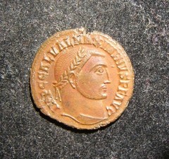 Roman Imperial Maximinus II AE reduced Follis ancient coin EF+/UNC, RIC VI 160b