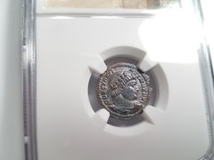 Constantine I Roman Empire BI Nummus AE3/4 NGC AU Ancient Epfig Hoard The Great