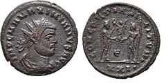Ancient Rome Cyzicus Maximianus AD 286-310 silvered BI antoniani Jupiter #2