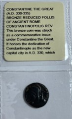 Ancient Roman coin Constantine The Great (AD 330-335) (#210) Bronze Reduced