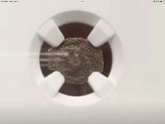 NGC Widows Mite AE Prutah JUDEA Maccabean Kings c100BC MARK 12:41-44 LUKE 21:1-4