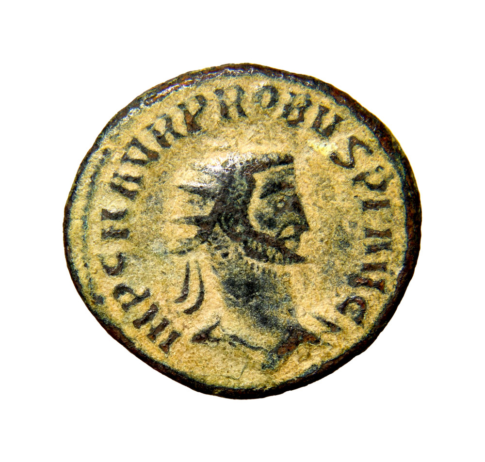 Authentic Roman Coin Probus BI Antoninianus. Siscia, AD 276 Clementia Nice Port