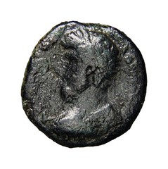 VERY RARE Biblical Coin of Decapolis. Gerasa. Lucius Verus, 161-169. AE COA