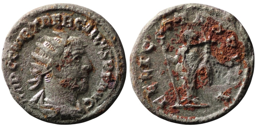 Roman Silver Antoninianus – Antioch 251-253 AD – Trebonianus Gallus