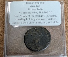 Roman Imperial Arcadius Bronze Follis