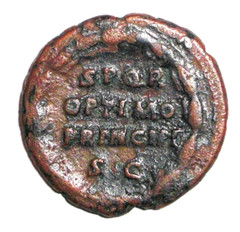 Ancient Roman Empire Coin Antoninus Pius. 138 – 161 AD. AE-As. Rome Mint. Wreath