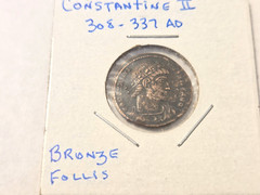 Ancient Roman Coin, Constantine II, Bronze, Follis, Nice Details