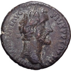 [#981238] Antoninus Pius, As, 148-149, Rome, Bronze, EF, RIC:862