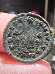 Gratian Æ Follis – Roma Seated