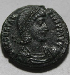 Constantius Augustus battle/Centenionalis/Rare ancient Roman coin Cyzicus
