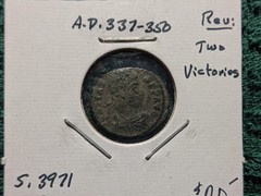 Constans A.D. 337-350 Ancient Roman Bronze 3 Coin Set -Victory Soldiers Standard