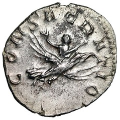 Divus Valerian II AR Antoninianus “Riding Eagle” Extremely Fine
