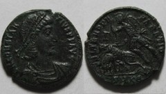 Constantius Augustus battle/Centenionalis/Rare ancient Roman coin Cyzicus