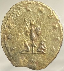 Roman Trophy with 2 Captives Emperor Gallienus 260-268 AD Genuine Ancient