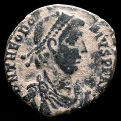 *Lucernae* Theodosius I 379-395 A.D. Maiorina REPARATIO REIPB Trier 379-383