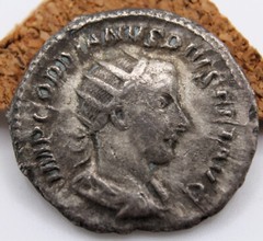 Roman Imperial | Gordian III | AR Antoninianus | 241-243 | Jupiter & Lightning