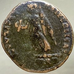 Ancient Roman Coin 364-378 AD Emperor Valens Securitas Rep One Victory Genuine