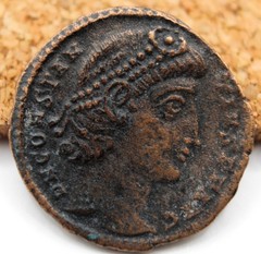Roman Imperial | Constantius II | AE4 | 347-348 AD | VOT XX MVLT XXX | Antioch