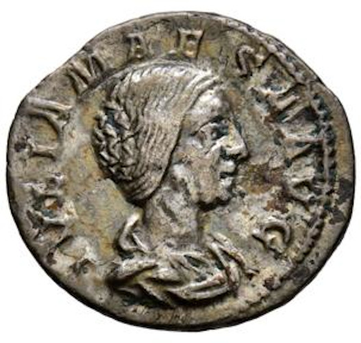 Roman Silver Coin, Julia Maesa Denarius (218-220 AD) Rome Denario Roma RIC:268