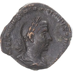 [#346033] Coin, Trebonianus Gallus, Sestertius, 251-252, Rome, EF, Bronze, RIC:1