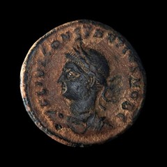 NICOMEDIA. 326, Æ Follis – Constantius II, PROVIDENTIAE CAES, MNϚ, Stigma