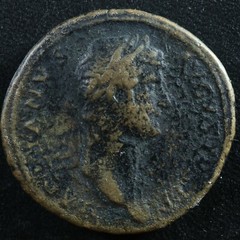 Hadrian Sestertius 128-129 Hilaritas Rome RIC 988 Hadrien Sesterce