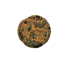Roman bronze coin, likely from the Constantinian era (roughly 4th century AD),