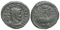 Allectus, usurper (r. 293-296 AD) Bronze Quinarius, Colchester – Galley Reverse