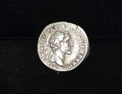 Roman Empire Antoninus Pius AD 158-160 Denarius #KTM10001